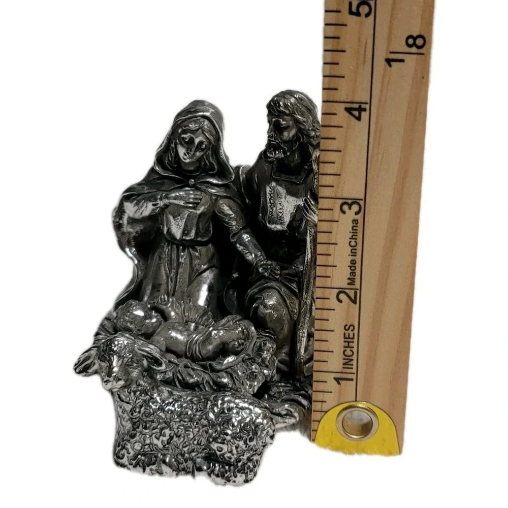 International Silver Co Christmas Nativity Scene‎ Silver Finished